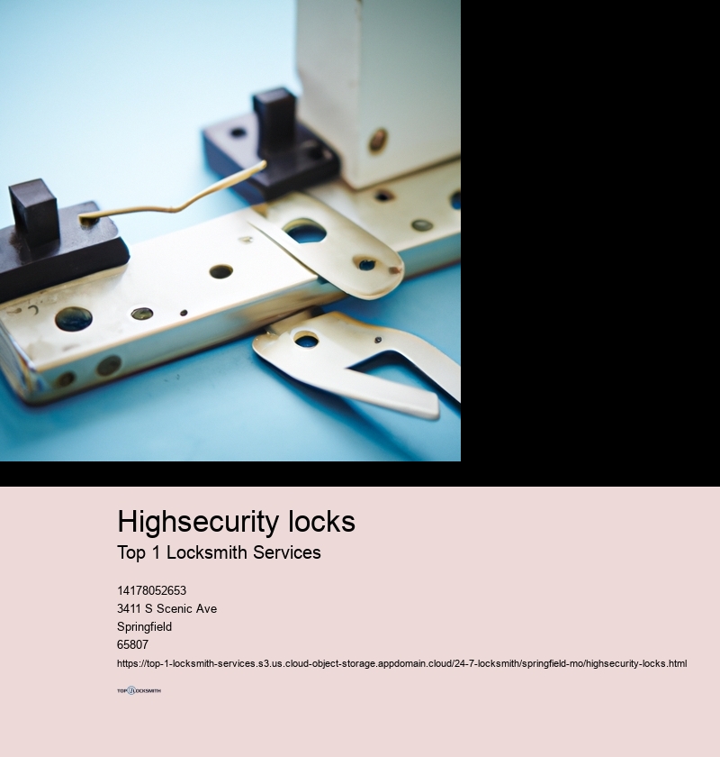 Highsecurity locks